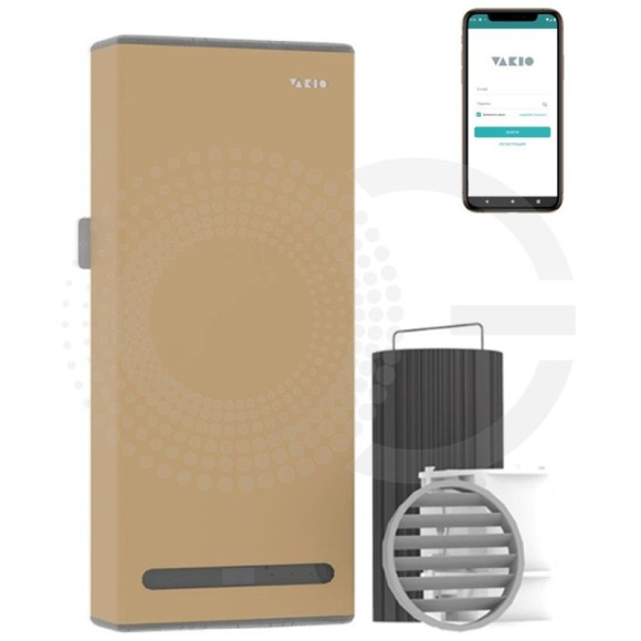 Рекуператор воздуха Vakio Base Smart Бежевое сияние (Beige) Рекуператор воздуха Vakio Base Smart Бежевое сияние (Beige)