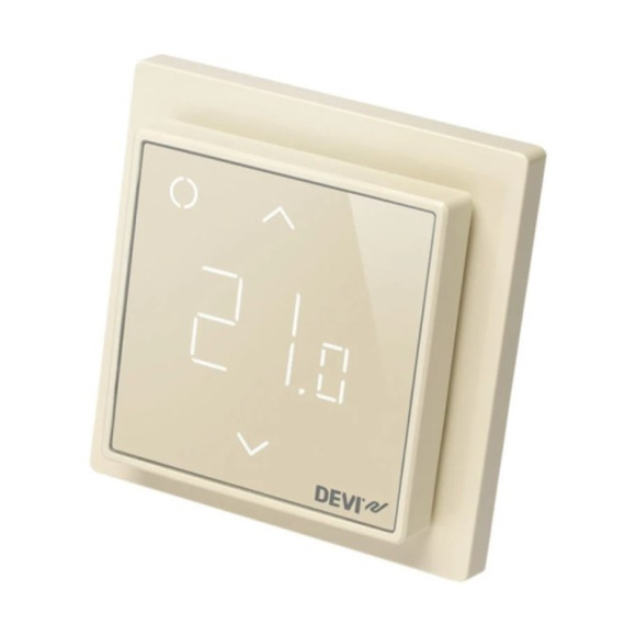 Терморегулятор Devireg Smart Ivory (бежевый), сенсорный Терморегулятор Devireg Smart Ivory (бежевый), сенсорный